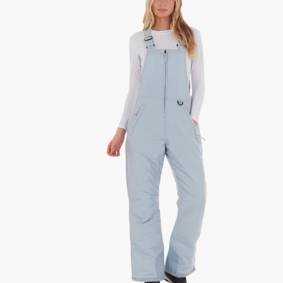 Arctic Quest Womens Ski Snow Bibs Pants Insulated Water Resistant Overalls - Picture 2 of 3